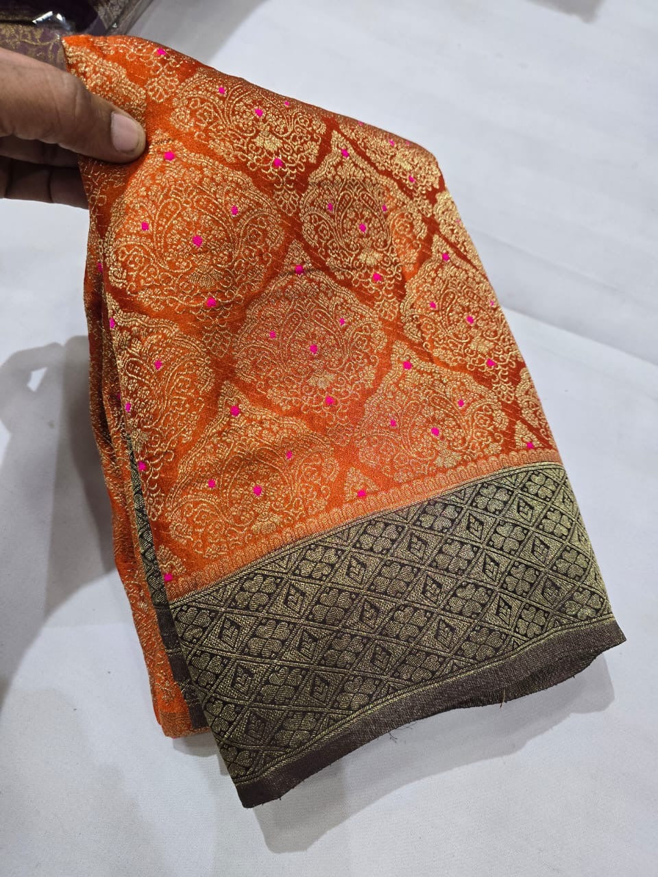Crape georgette sarees