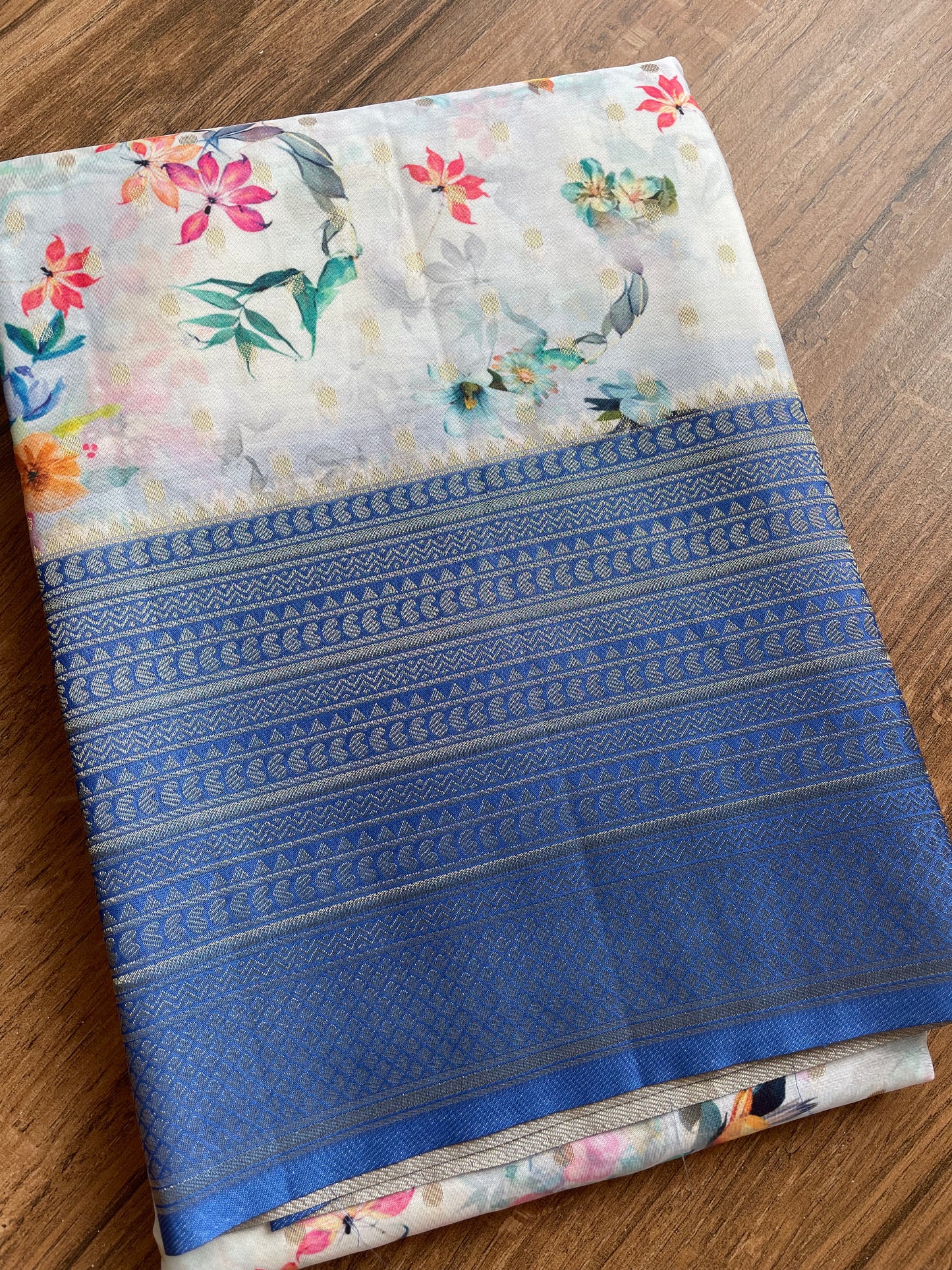 Crape silk saree