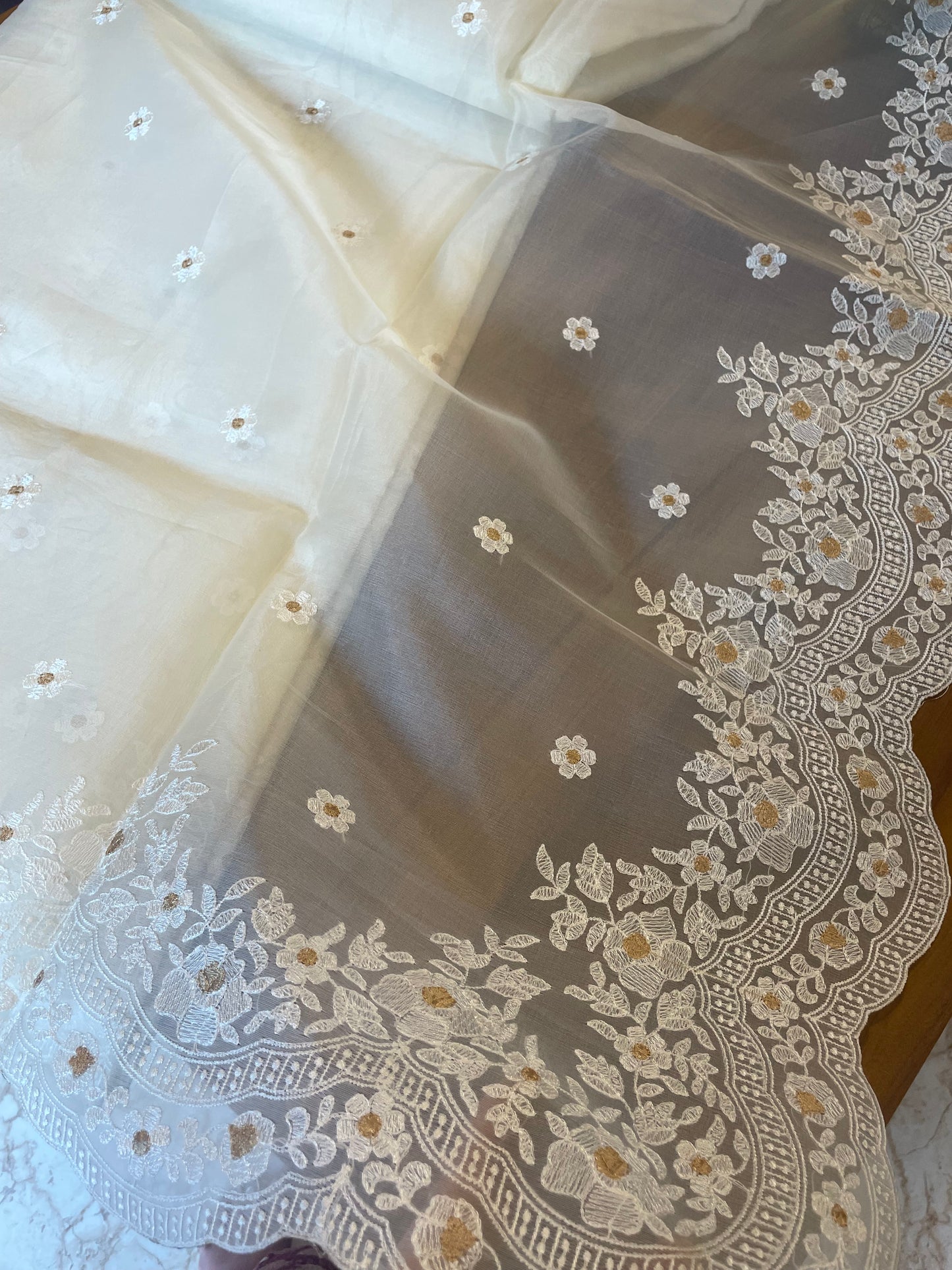 Pure organza saree