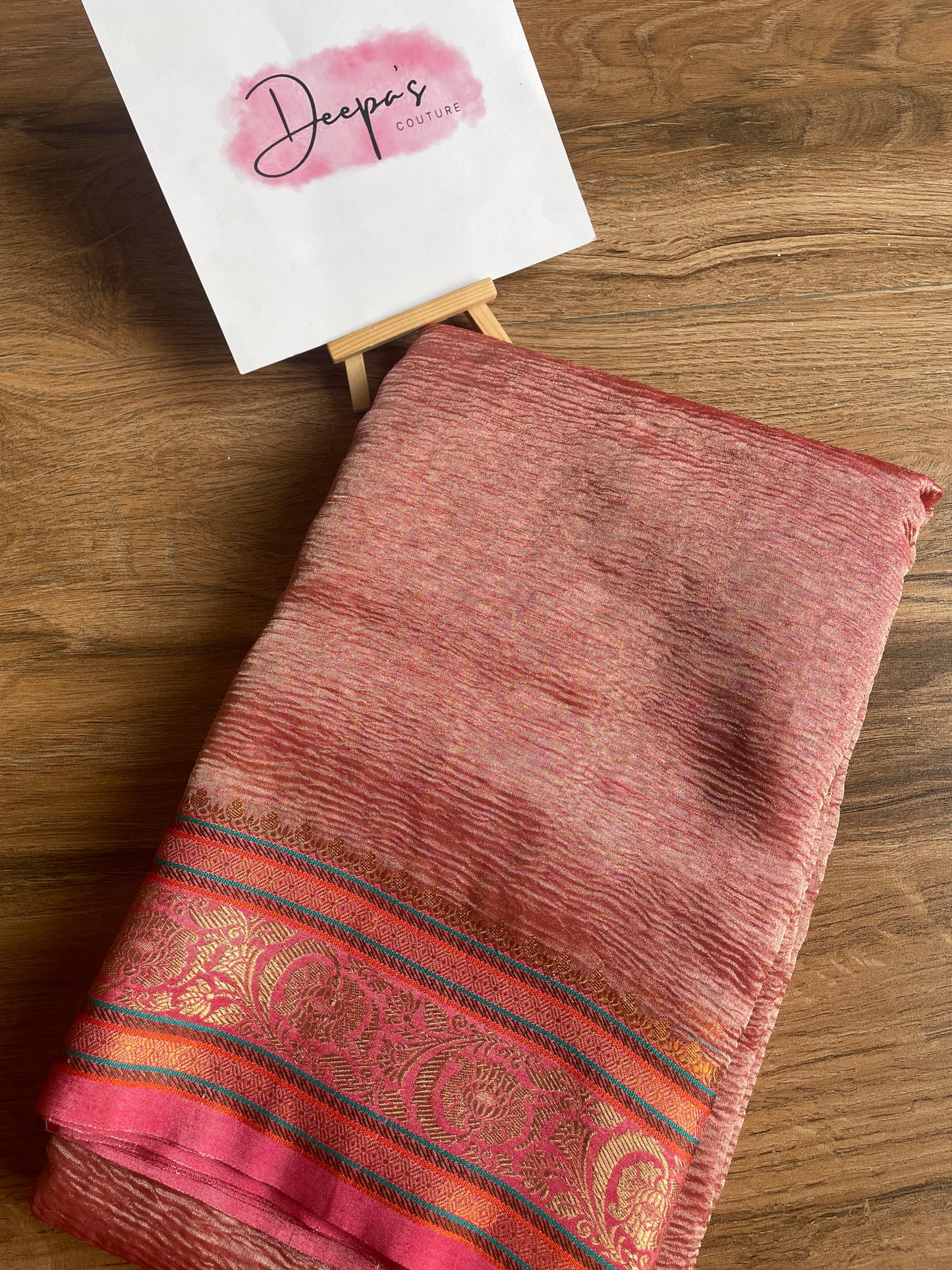 Crush silk saree