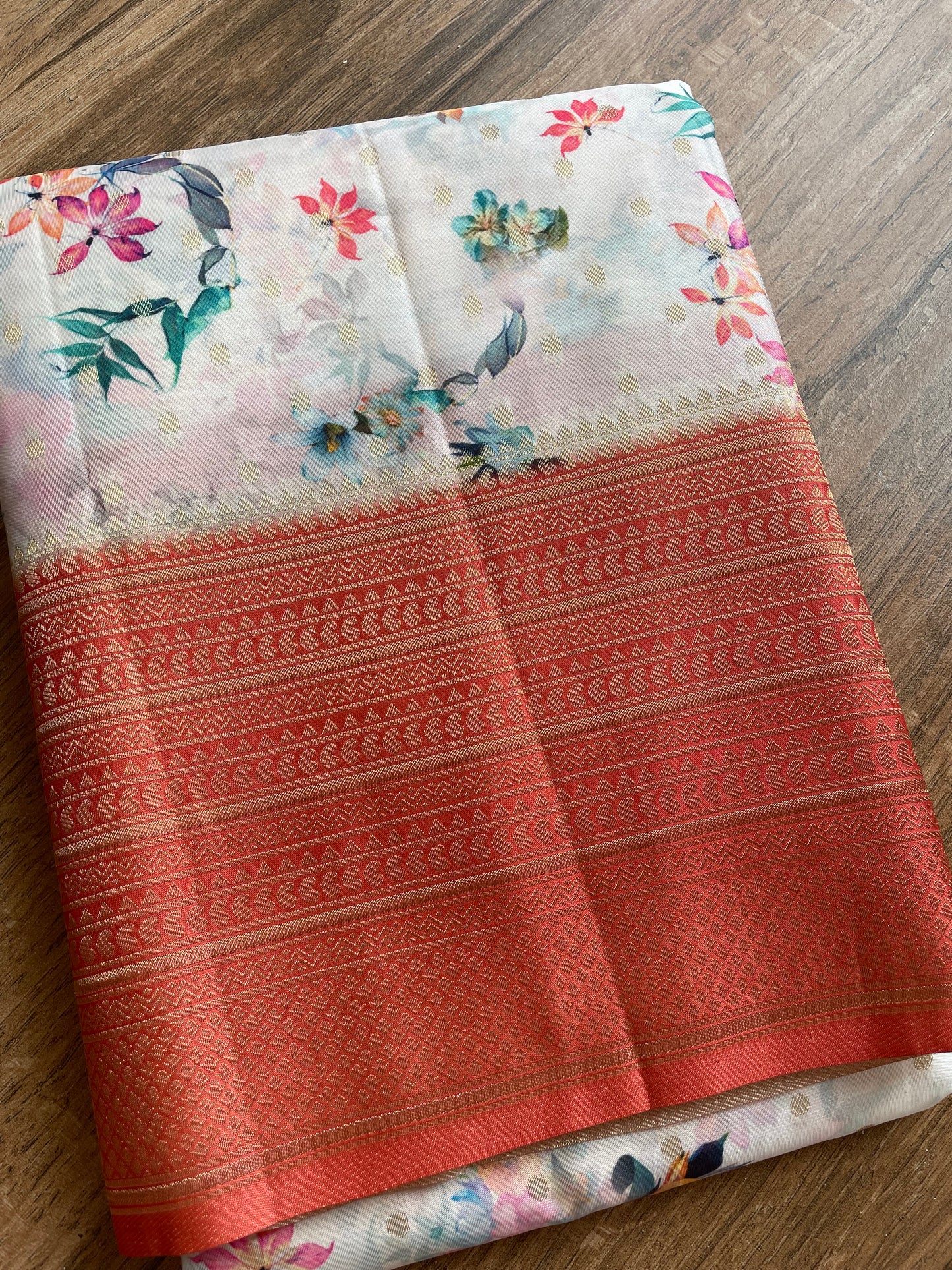 Crape silk saree