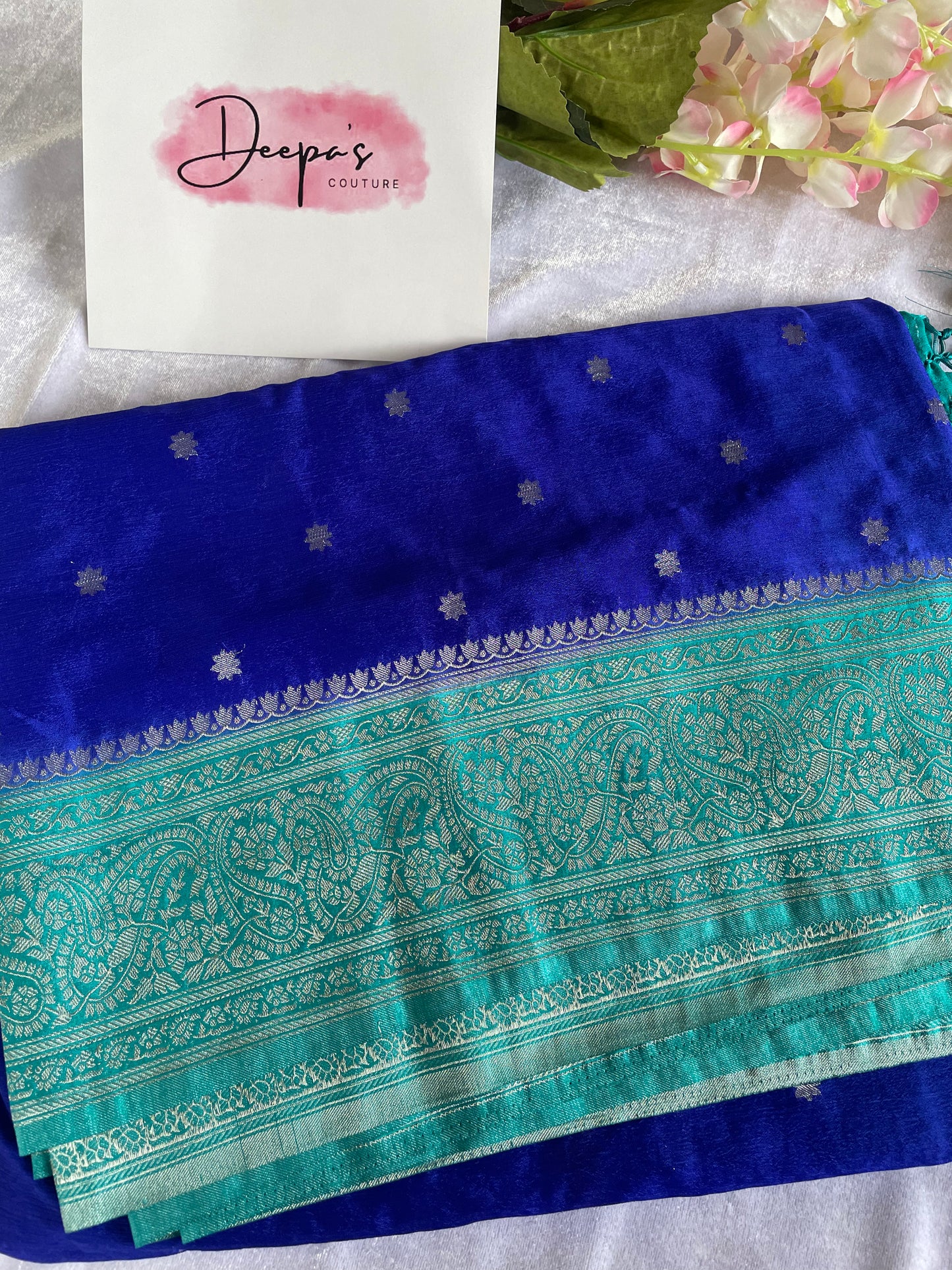 Banarasi georgette crape silk saree