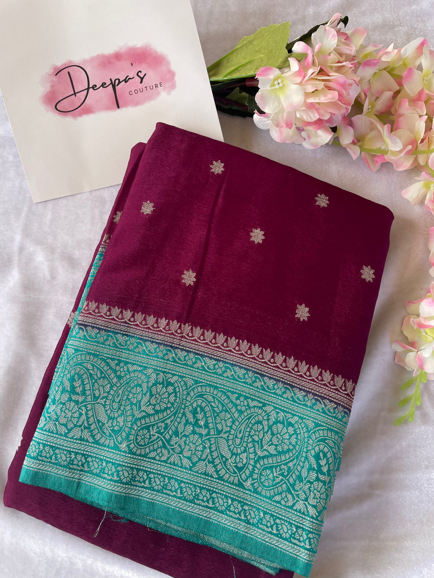 Banarasi georgette crape silk saree