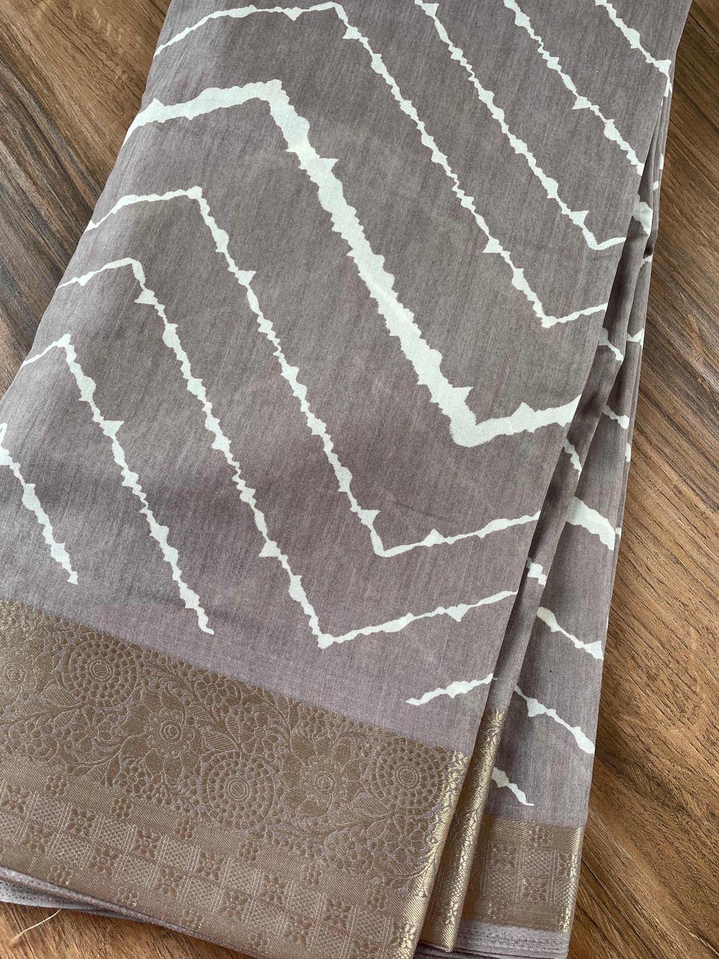Crape silk saree