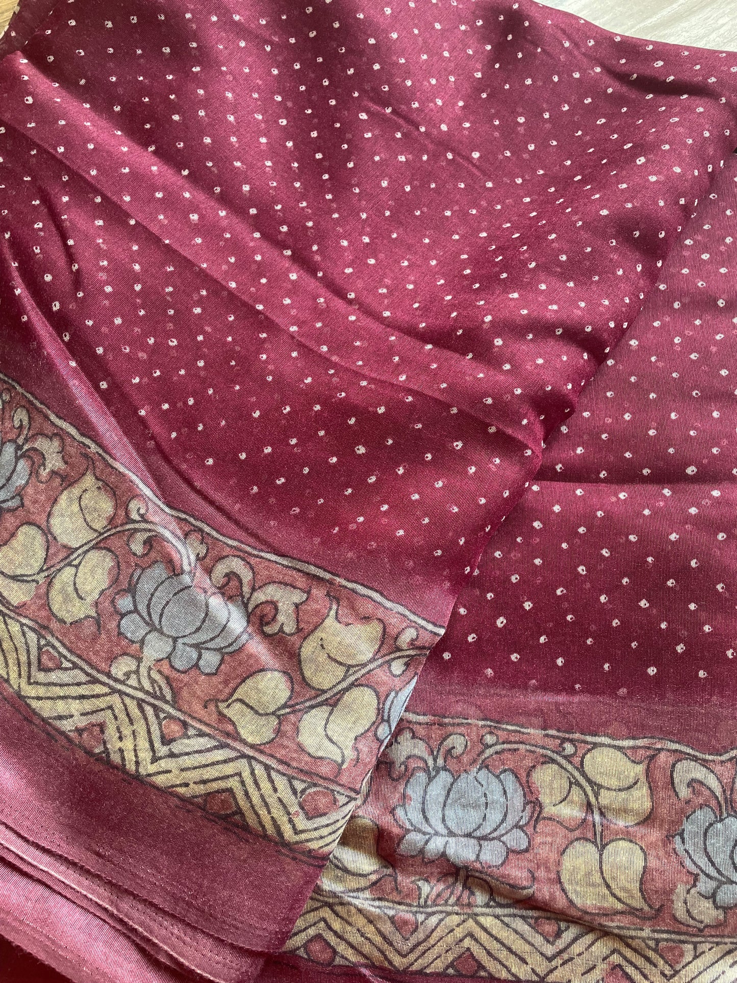 Cotton kalamkari saree