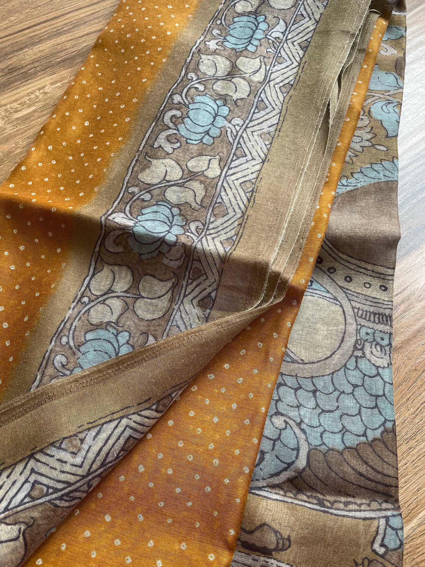Cotton kalamkari saree