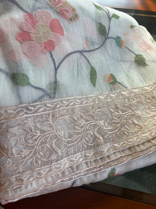 Soft organza sarees