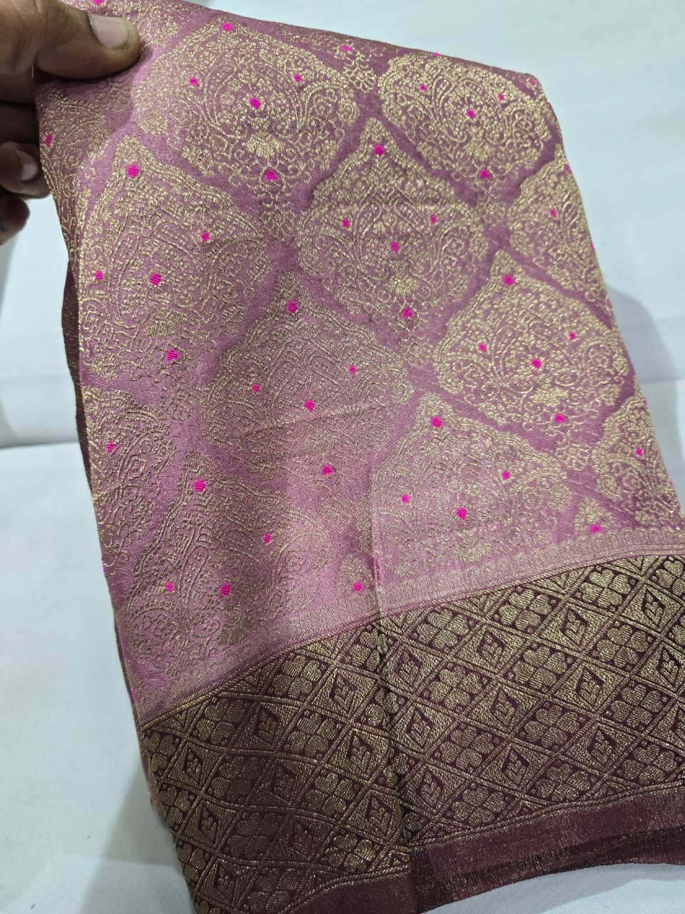 Crape georgette sarees