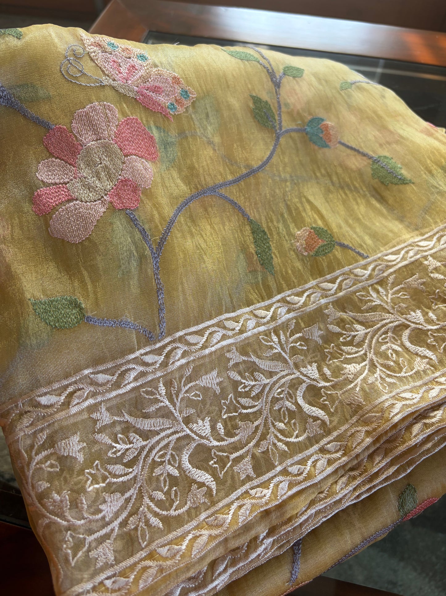 Soft organza sarees