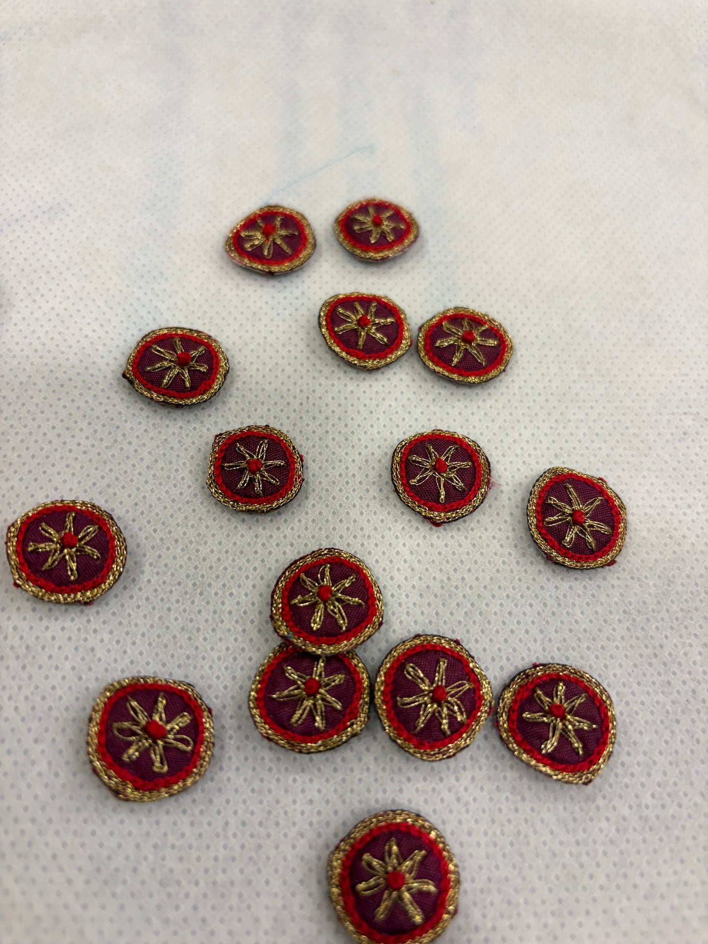 Tassels single sided embroidery