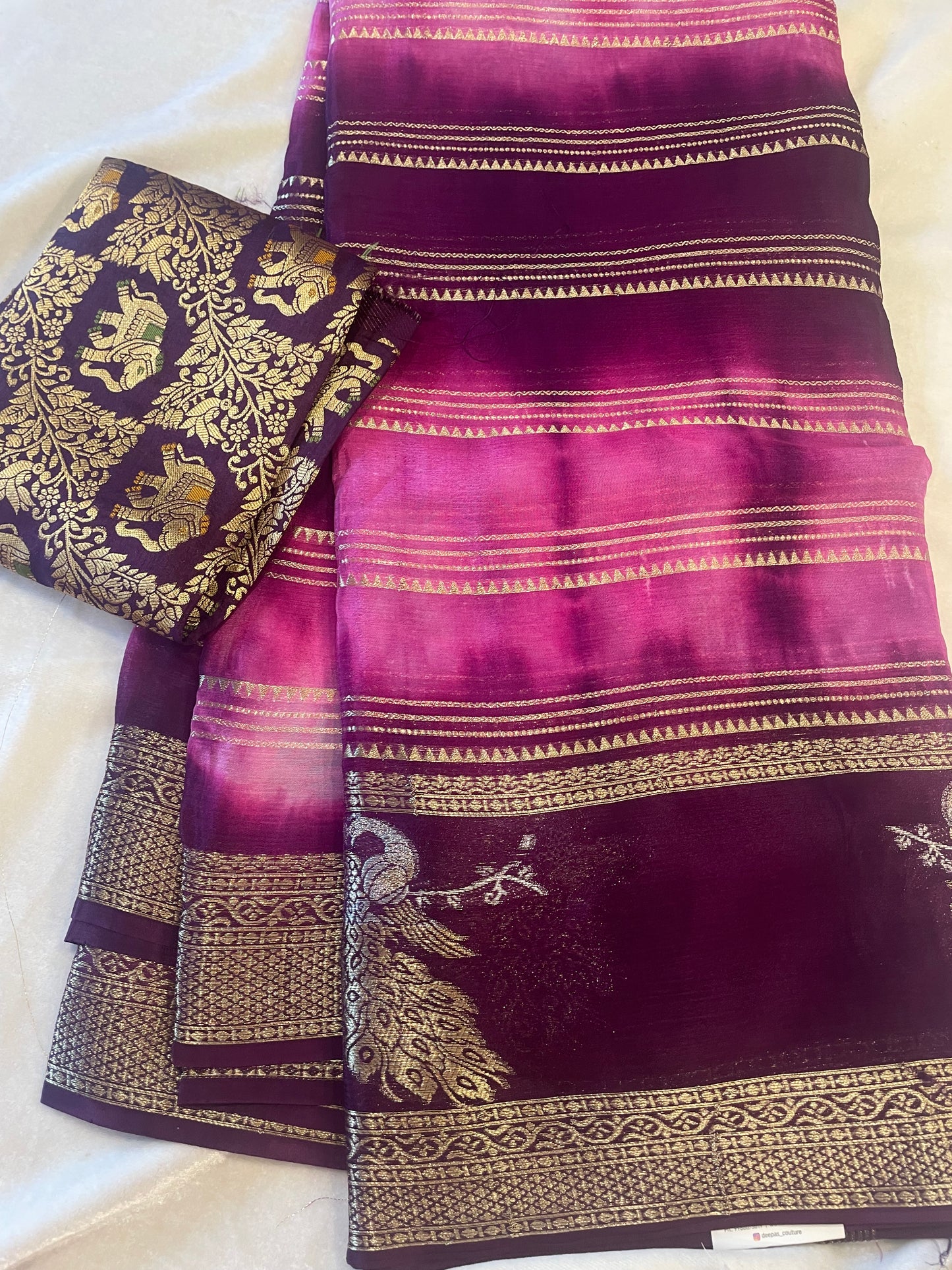 Chinnon crape sarees