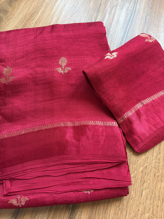 Viscose georgette saree