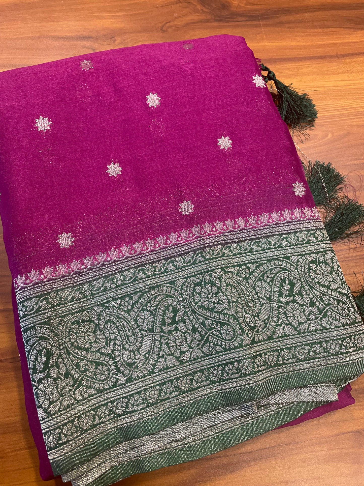 Banarasi georgette crape silk saree