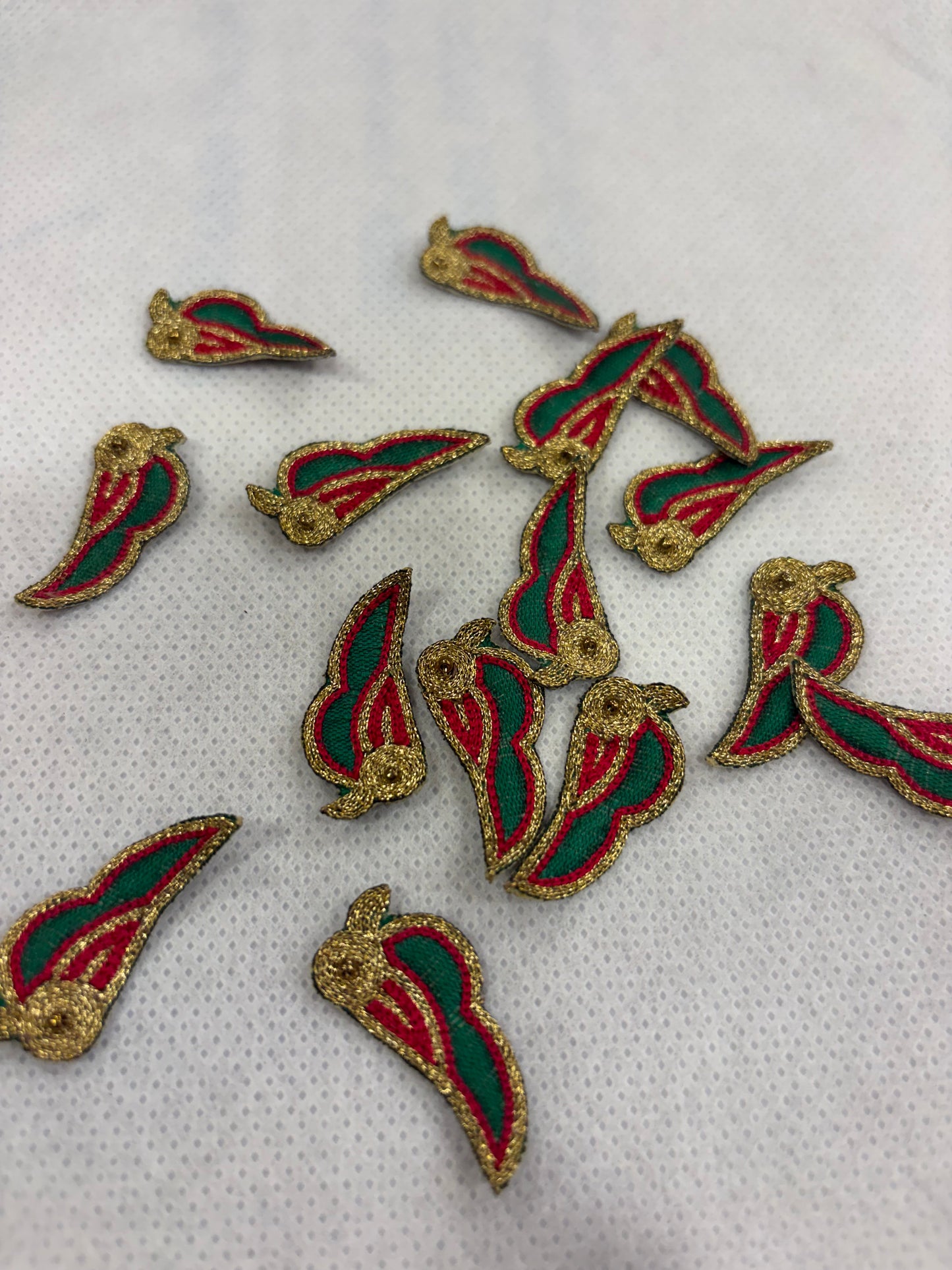 Tassels single sided embroidery