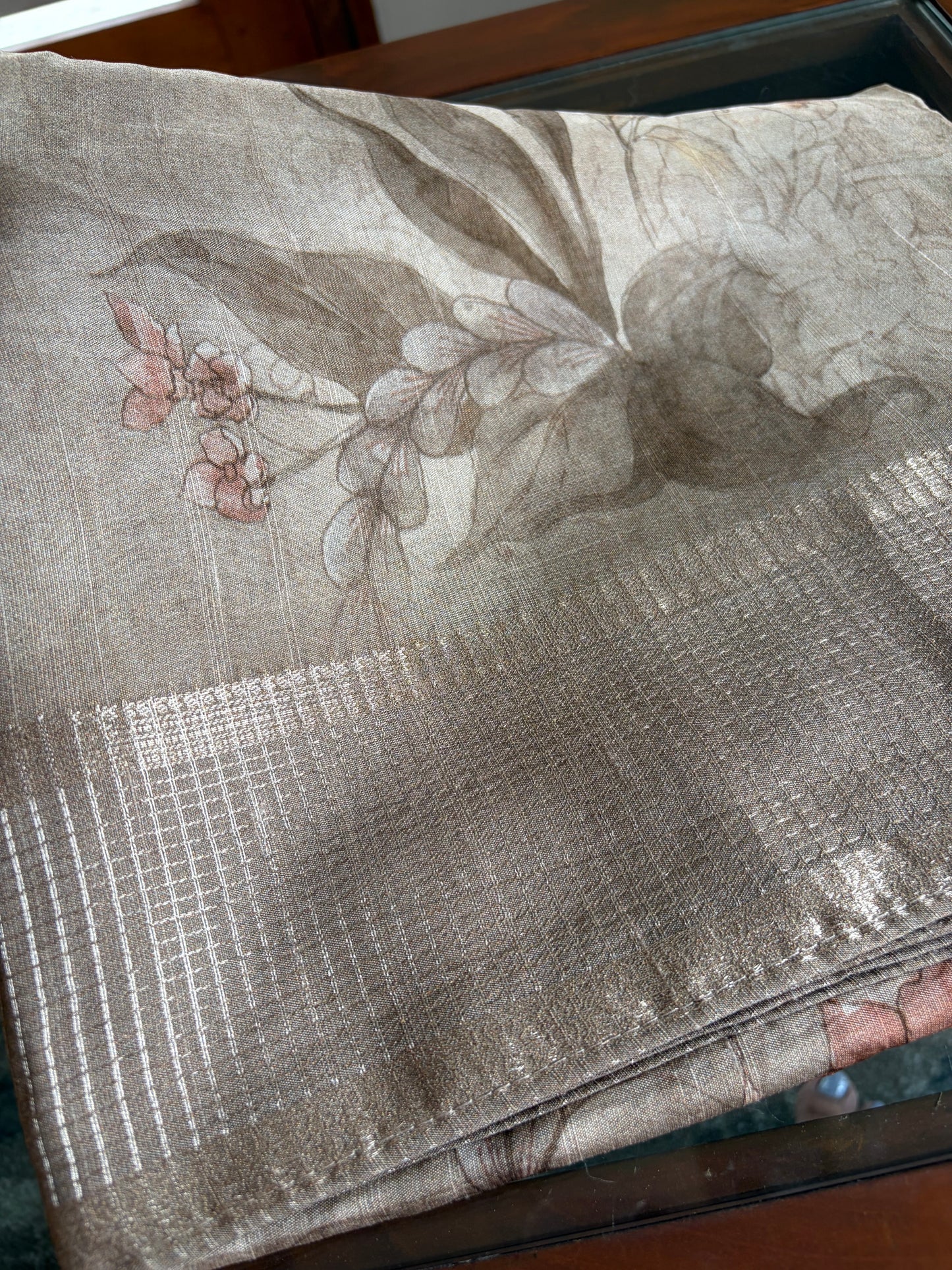 Moonga tussar sarees
