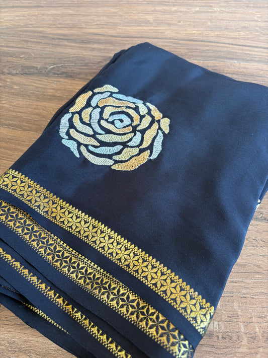 Crape silk sarees