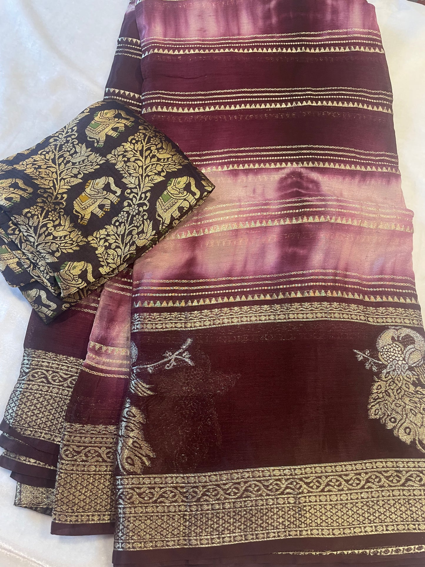 Chinnon crape sarees