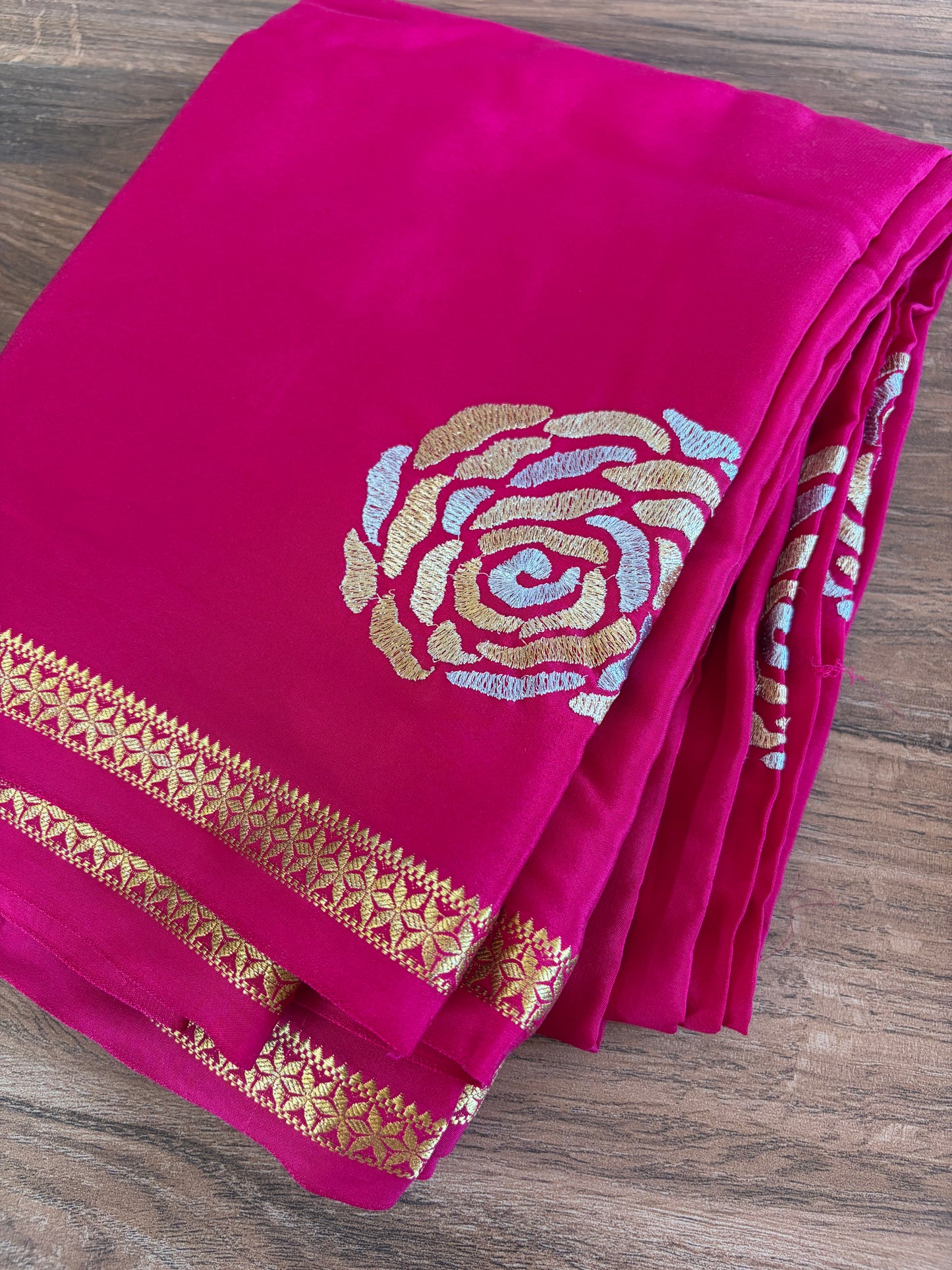 Crape silk sarees