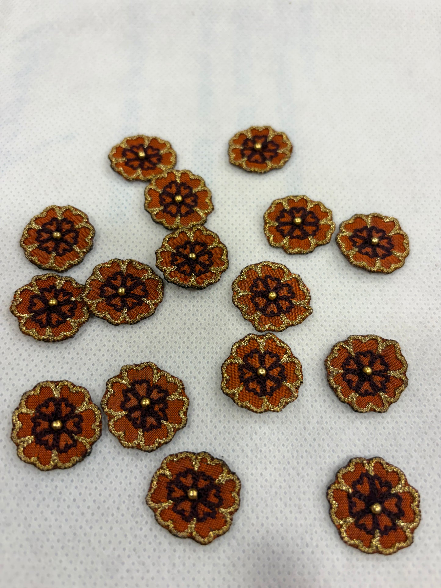 Tassels single sided embroidery